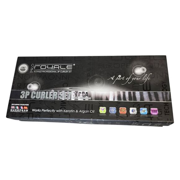 Pro Royale Professional 3 Piece Curler Set Zebra Print main image 15